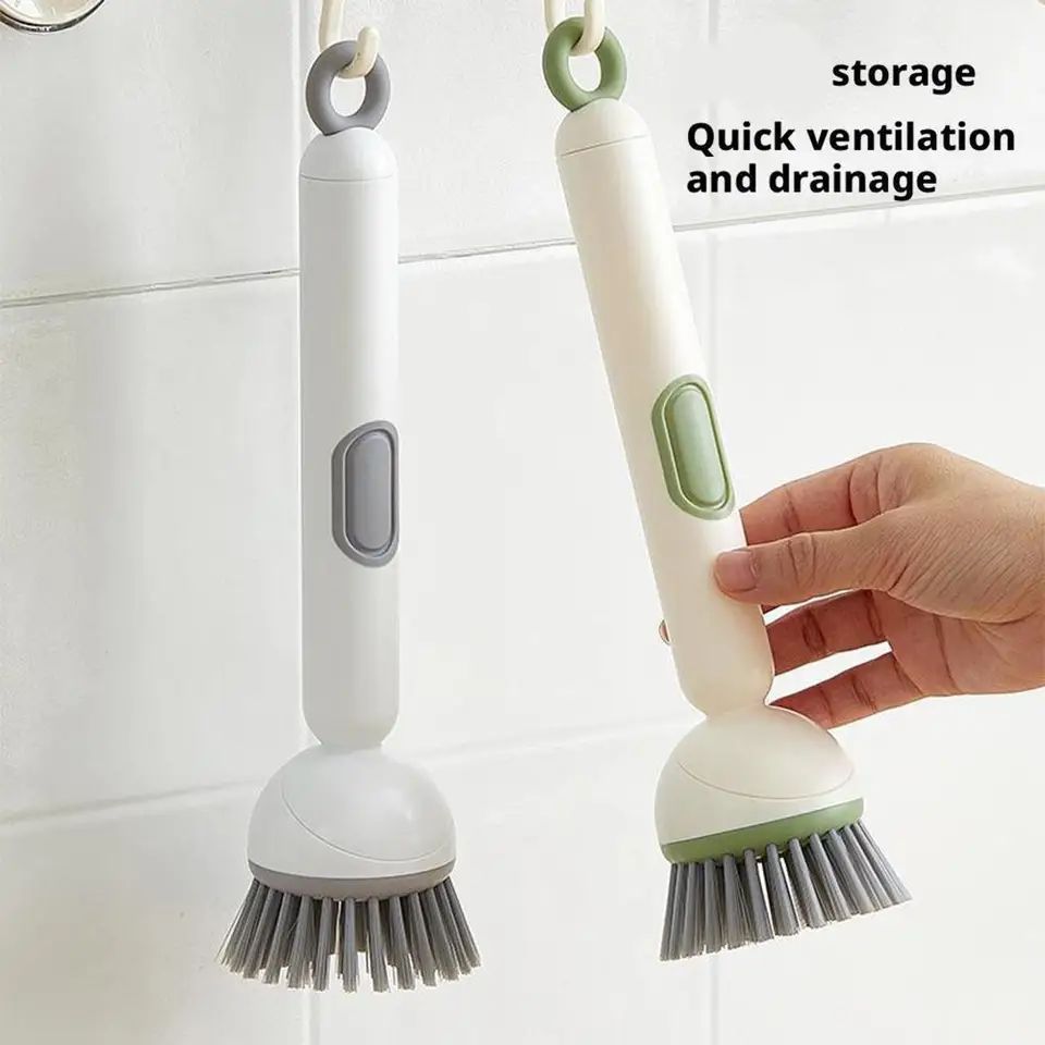 Soap Dispenser Kitchen Cleaning Brush 🧼
