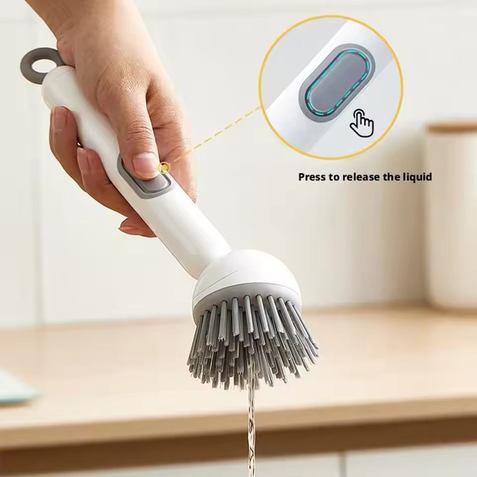 Soap Dispenser Kitchen Cleaning Brush 🧼