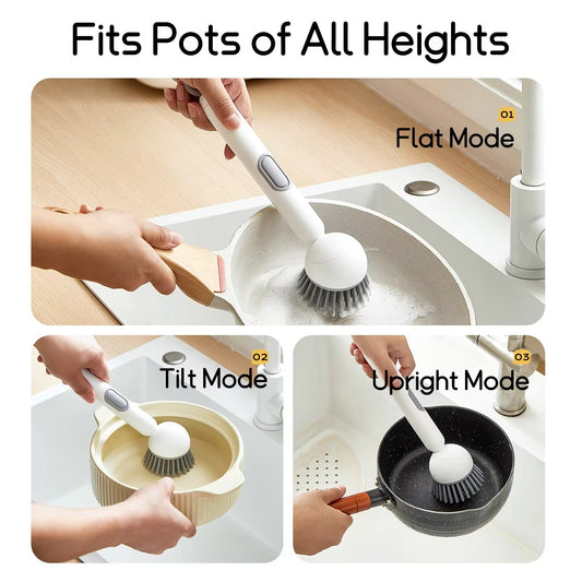 Soap Dispenser Kitchen Cleaning Brush 🧼