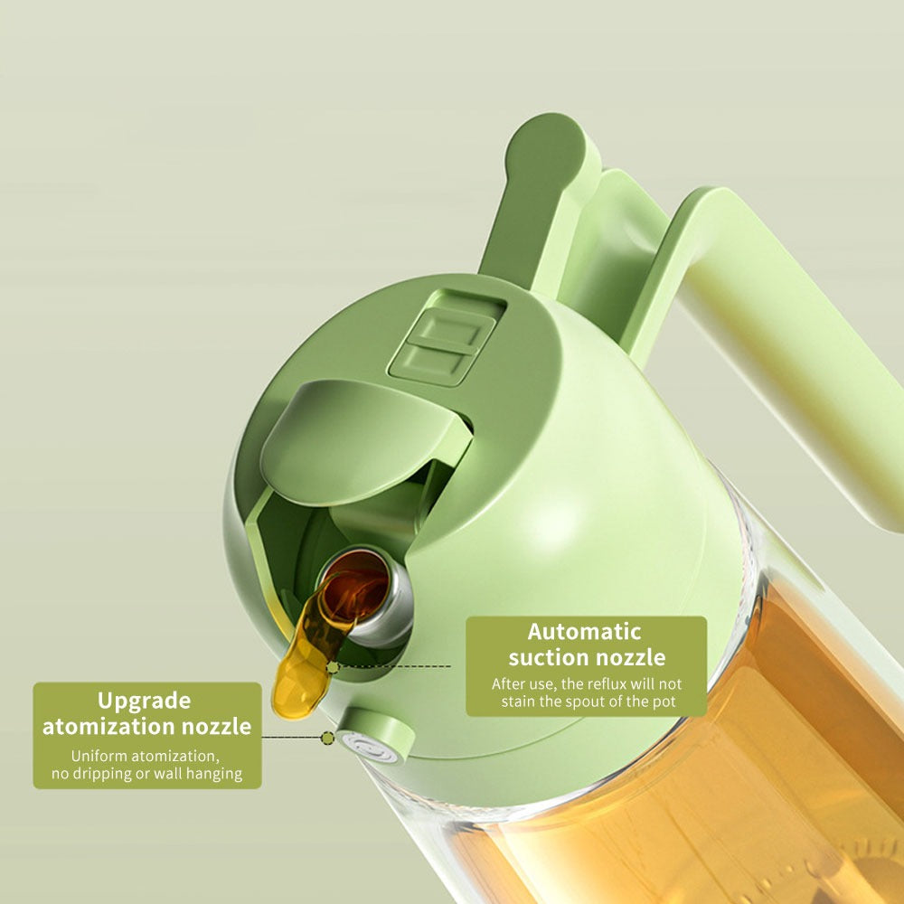 2 in-1 Kitchen Oil Spray Bottle – Refillable Cooking Oil Sprayer & Dispenser