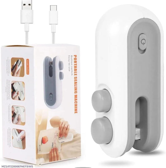 Mini Portable Heat Bag Sealing Machine | USB Rechargeable Food Bag Sealer