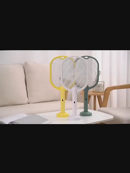 Rechargeable Electric Mosquito Racket With Stand